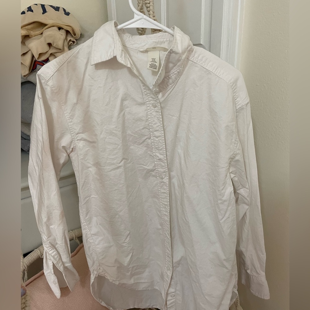 white button up